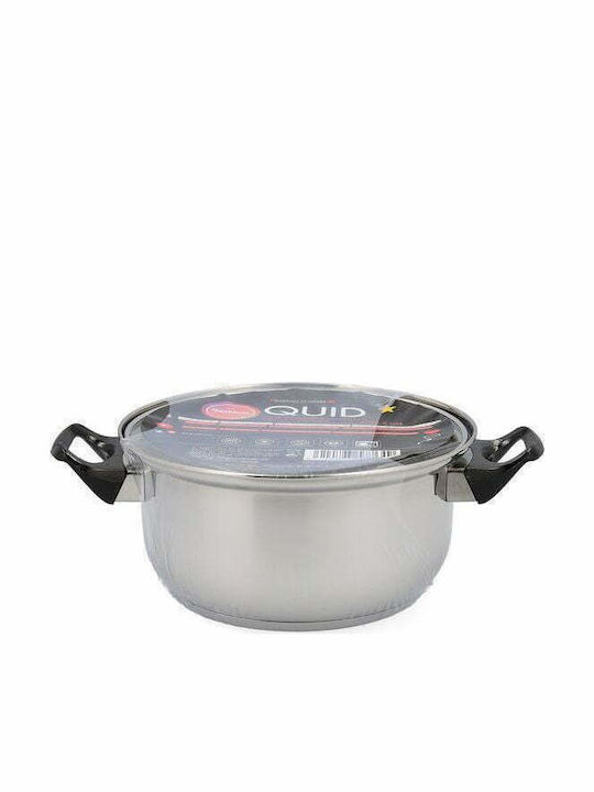 Quid Habitat Deep Stainless Steel Pot 24cm