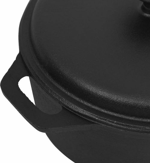 vidaXL Tiefer Topf aus Gusseisen 5Es / 26.5cm