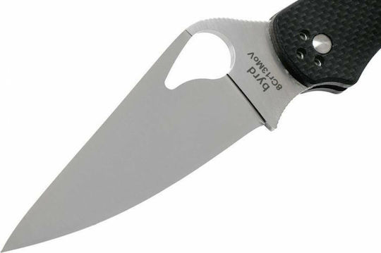 Spyderco Harier 2G-10P Taschenmesser Schwarz in Hülle