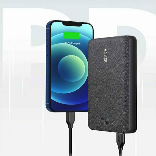 Anker Powercore III Sense 20000mAh mit 2 USB-A Anschlüssen und USB-C Anschluss Stromlieferung Schwarz