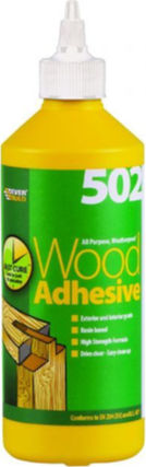 Everbuild Wood Adhesive 502 Wood Glue Transparent 500ml 482247