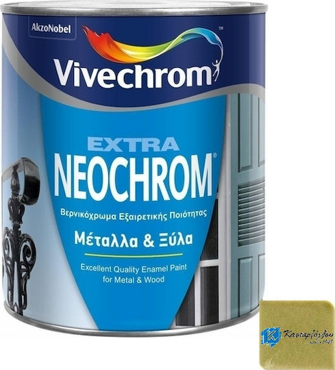 Vivechrom Βερνικόχρωμα Διαλύτου Extra Neochrom 0.375lt Χρυσό Γυαλιστερό