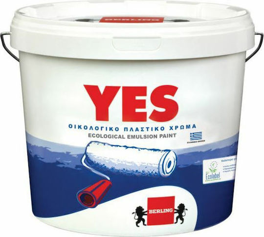Berling Yes Eco Πλαστικό Χρώμα Οικολογικό για Εσωτερική Χρήση 9lt