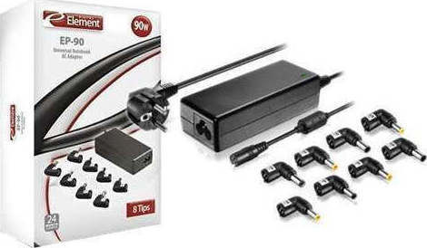 Element Universal Laptop Charger 90W 5A without Power Cord and Plug Set