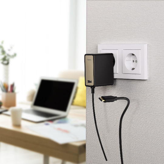 HAMA USB-C Universal Laptop Charger 60W with Power Adapter