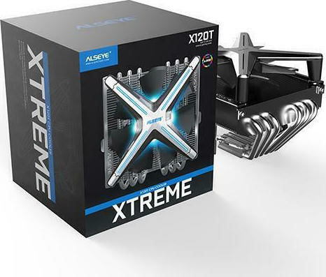 Alseye X120T Cooler Procesor pentru Socket /A/M/4/ / /1/2/0/0/ /1/1/5/x/ / cu RGB Iluminare Argintiu