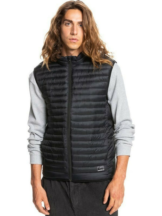 Scaly Ärmellos Jacke Puffer Schwarz