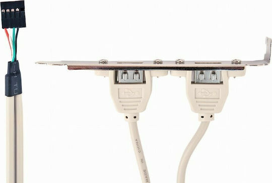 Cablexpert Port Bracket Dual USB Receptacles CCUSBRECEPTACLE