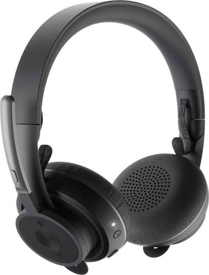 Logitech MSFT Zone Ασύρματα On Ear Multimedia Ακουστικά με μικροφωνο και σύνδεση Bluetooth / USB