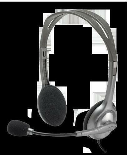 Logitech H110 On Ear Multimedia Headphone with Microphone 3.5mm Jack Gray