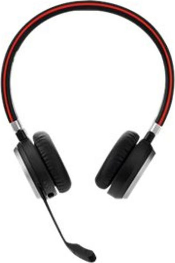 Jabra Evolve 65 MS Stereo Ασύρματα On Ear Multimedia Ακουστικά με μικροφωνο και σύνδεση Bluetooth / USB-A
