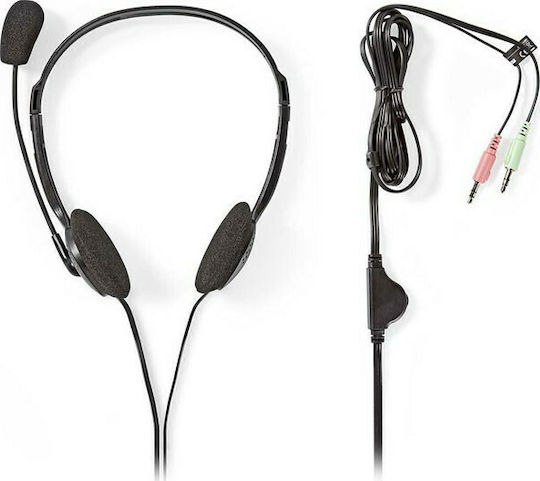 Nedis On Ear Multimedia Headphone with Microphone 3.5mm Jack CHST100BK