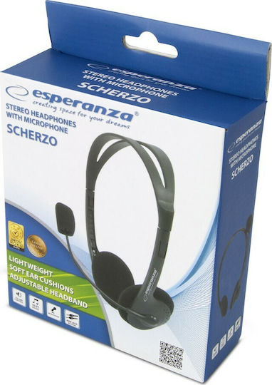 Esperanza EH102 On Ear Multimedia Ακουστικά με μικροφωνο και σύνδεση 3.5mm Jack