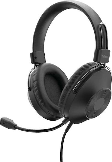 Trust HS-250 Over Ear Multimedia Headphone with Microphone USB-A