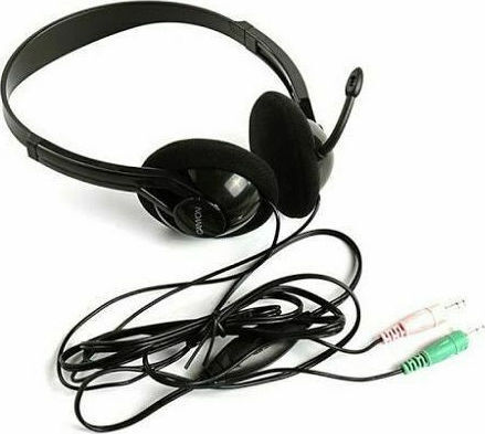 CNE-CHS01B On Ear Multimedia Headphones with Microphone and 3.5mm Jack Connection