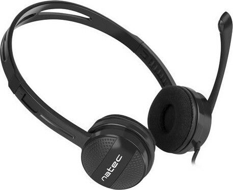 Natec Canary On Ear Multimedia Ακουστικά με μικροφωνο και σύνδεση 3.5mm Jack