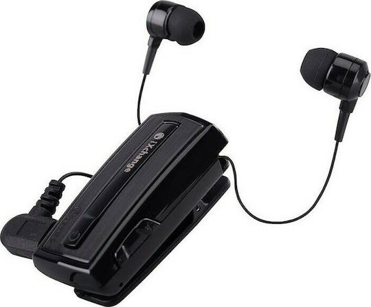 iXchange UA-28 In-ear Bluetooth Handsfree Ακουστικό Πέτου Μαύρο