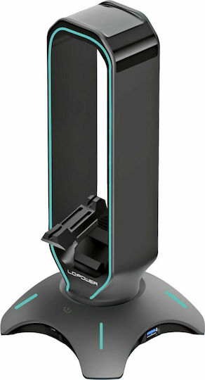 LC-Power USB-Hub & Kopfhörerhalter Headset-Zubehör