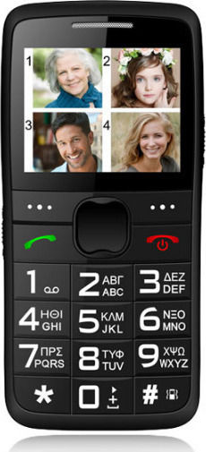Powertech Sentry Eco PTM-18 Dual SIM Mobile with Large Buttons Black