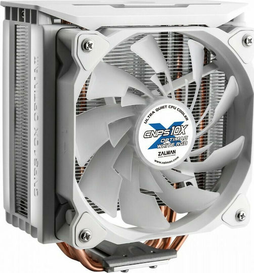 Zalman CNPS10X Optima II RGB Ψύκτρα Επεξεργαστή για Socket AM4/AM5/115x Λευκή