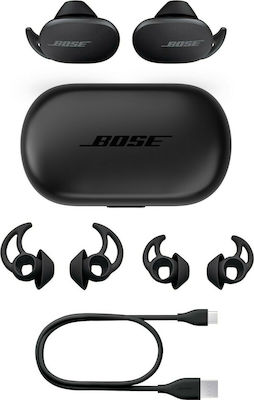 Bose QuietComfort In-ear Bluetooth Handsfree Căști cu Rezistență la Transpirație și Carcasă de Încărcare Negrα