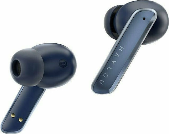 Haylou W1 In-ear Bluetooth Handsfree Ακουστικά με Αντοχή στον Ιδρώτα και Θήκη Φόρτισης Μπλε