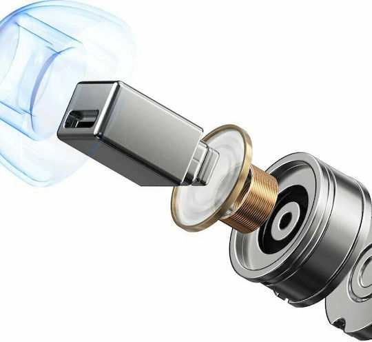 Haylou W1 In-ear Bluetooth Handsfree Ακουστικά με Αντοχή στον Ιδρώτα και Θήκη Φόρτισης Μπλε