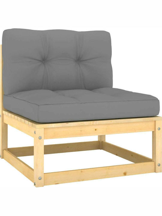 Garden & Outdoor Furniture Sets Living Room Set 4 Pieces Natural with Pillows