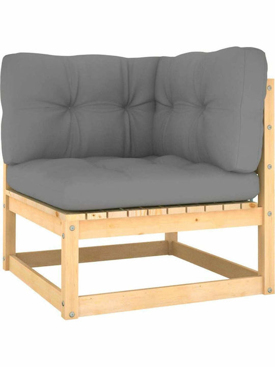 Garden & Outdoor Furniture Sets Living Room Set 4 Pieces Natural with Pillows