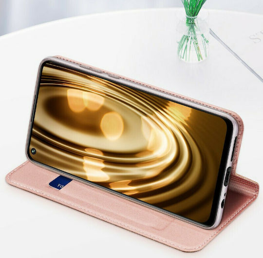 Dux Ducis Skin Pro Book Synthetic Leather Rose Gold (Redmi Note 9)