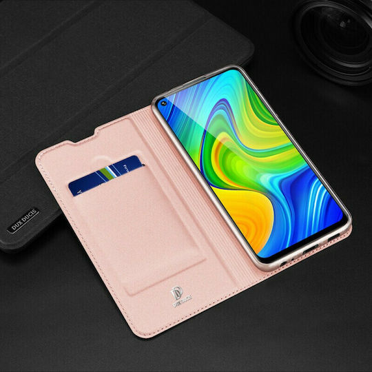 Dux Ducis Skin Pro Book Synthetic Leather Rose Gold (Redmi Note 9)
