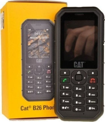 CAT B26 Dual SIM Resistant Mobile Phone with Buttons Black