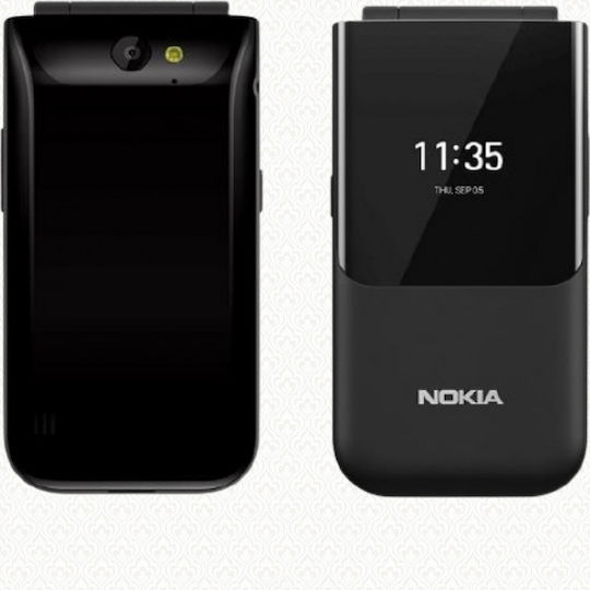 Nokia 2720 Flip Dual SIM Mobile with Buttons Ocean Black