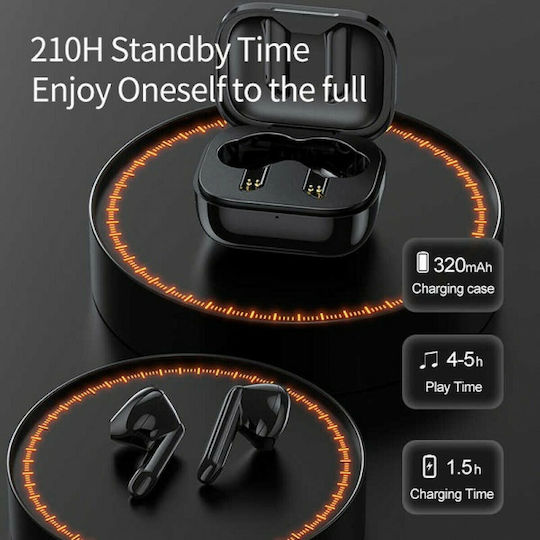 Awei T36 Ohrstöpsel Bluetooth-Freisprecheinrichtung Kopfhörer mit Schweißresistenz und Ladeetui Schwarz