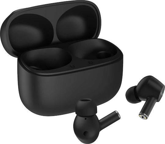 Savio ANC-102 In-ear Bluetooth Handsfree Earphones with Charging Case Black