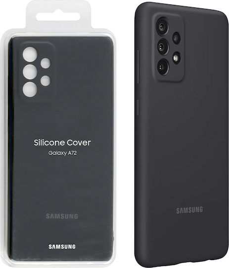 Samsung Back Cover Silicon 1.4mm Negru (Galaxy A72)
