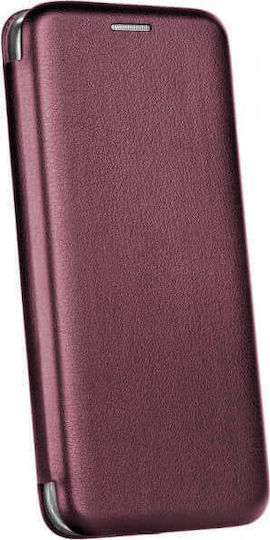 Forcell Elegance Книга Изкуствена кожа Бордо (Redmi 9A / 9AT)