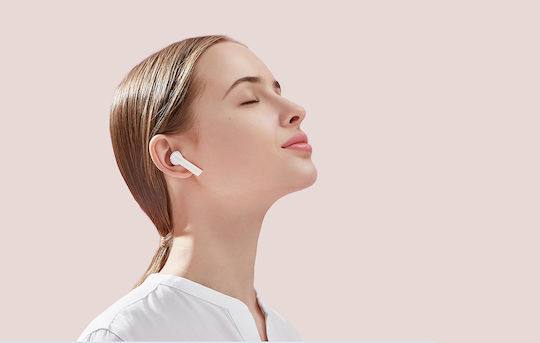 Haylou MoriPods Earbud Bluetooth Handsfree Ακουστικά με Θήκη Φόρτισης Ροζ