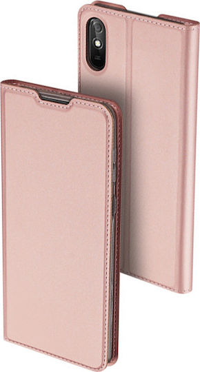 Dux Ducis Skin Pro Book Δερματίνης Ροζ Χρυσό (Redmi 9A / 9AT)