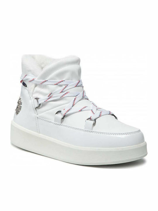 U.S. Polo Assn. Flatforms Boots White