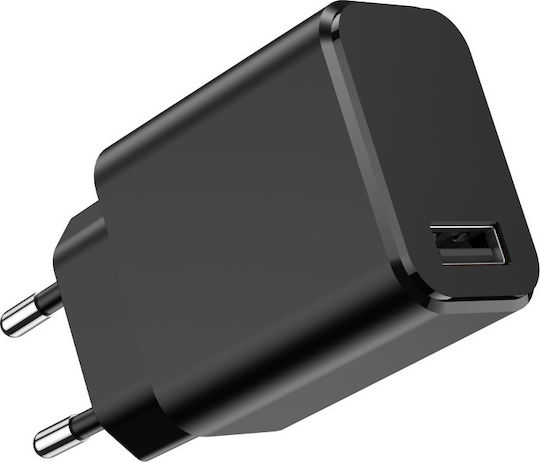 Setty Φορτιστής Χωρίς Καλώδιο με Θύρα USB-A Μαύρος (GSM106084)