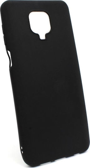 Matt Back Cover Σιλικόνης 1.2mm Μαύρο (Redmi Note 9S / 9 Pro / 9 Pro Max)