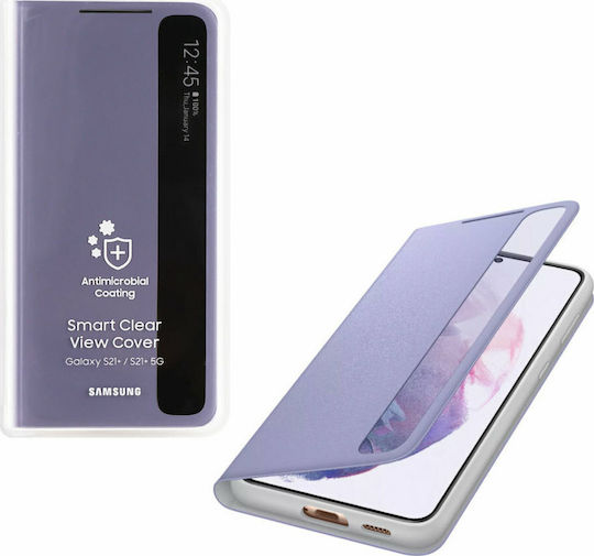 Samsung Книга Текстил Лилав (Galaxy S21+ 5G)