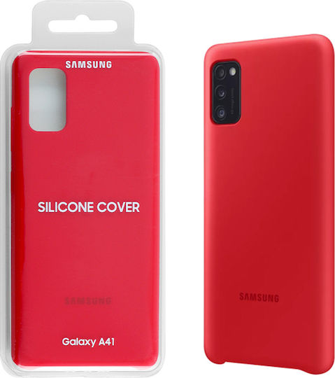 Samsung Back Cover Silicone 1.4mm Red (Galaxy A41)