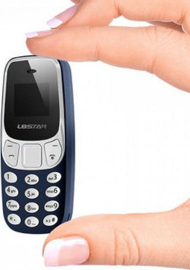 L8STAR BM10 Mini Dual SIM Κινητό με Κουμπιά Μπλε