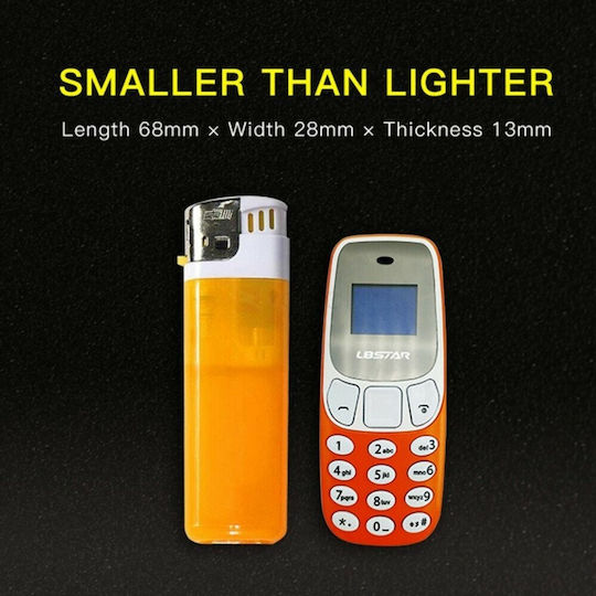 L8STAR BM10 Mini Dual SIM Κινητό με Κουμπιά Μπλε