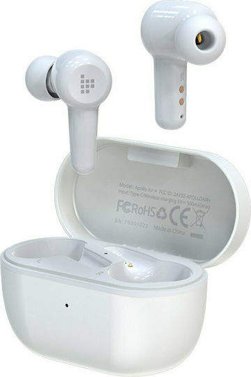 Tronsmart Apollo Air + In-Ear Bluetooth-Freisprecheinrichtung Kopfhörer mit Schweißresistenz und Ladeetui Weiß