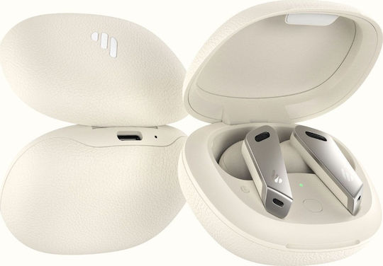 Edifier BT NB2 In-ear Bluetooth Handsfree Ακουστικά με Θήκη Φόρτισης Λευκά
