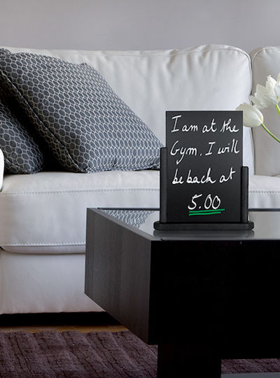Securit Liquid Marker Tabletop Chalk Board 32.3x27cm