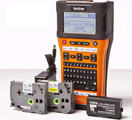 Brother Electronic Portable Label Maker with Bluetooth and Wi-Fi Orange